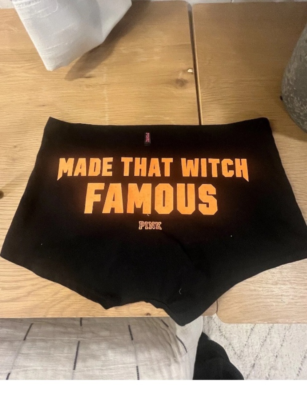 Victoria's Secret PINK Halloween Glow in the Dark  "MADE THAT WITCH FAMOUS”